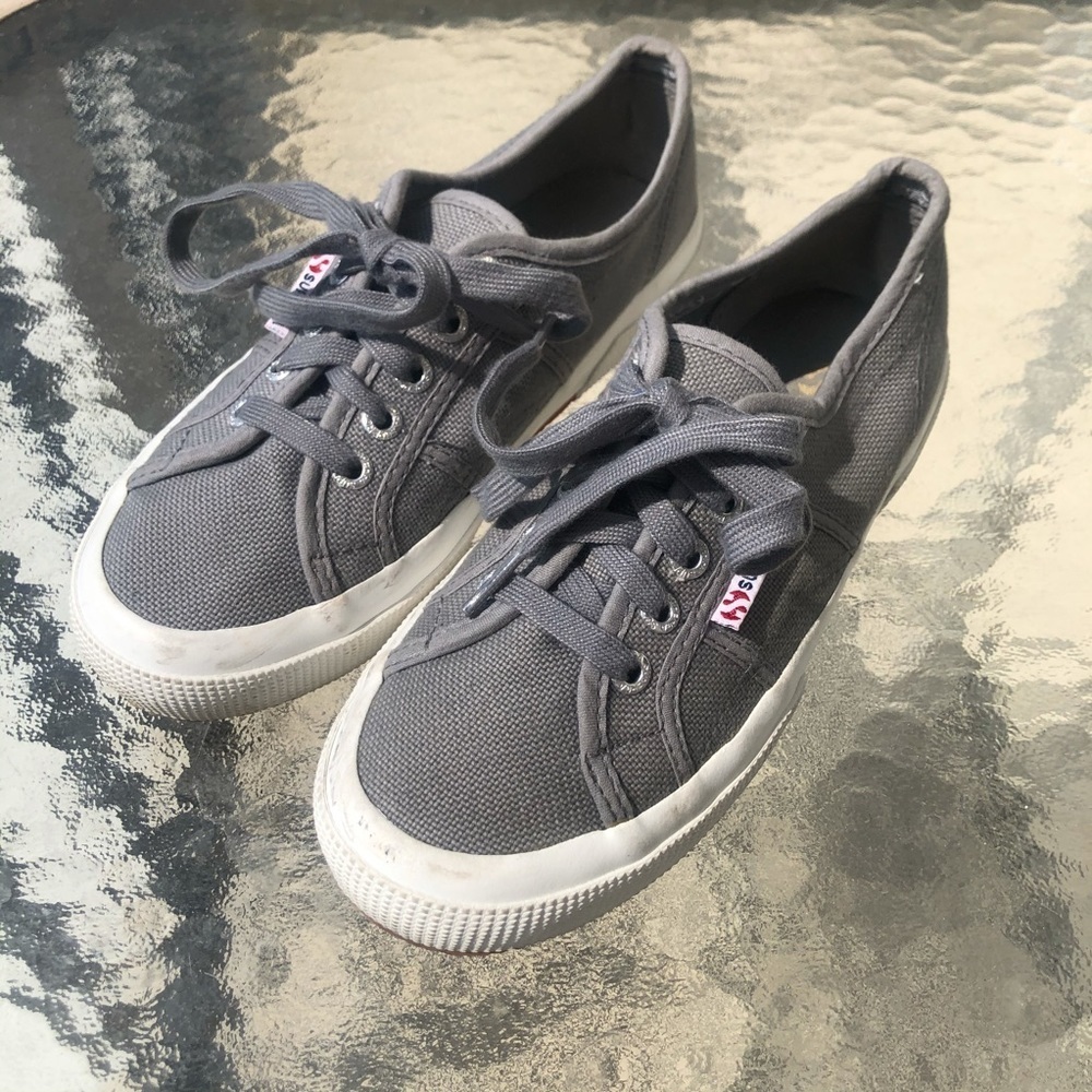 Superga Unisex Gray Cotu Classic S000010-M38 Sneakers Women's 6 Men's 4.5 - Picture 10 of 15